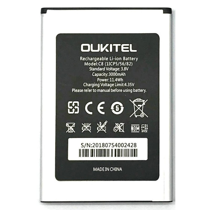 Oukitel C8 Μπαταρία (Bulk)