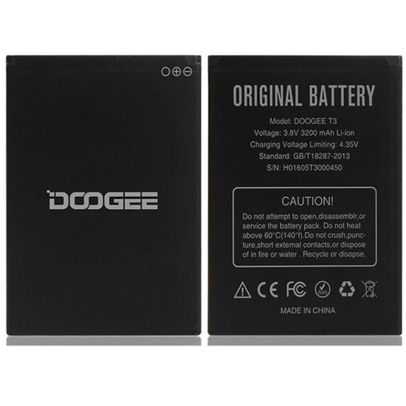 Doogee T3 Μπαταρία 3200mAh (Bulk) Doogee T3 Μπαταρία 3200mAh (Bulk)