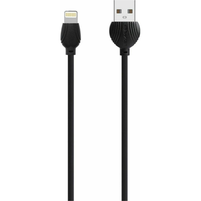 Awei USB to Lightning Μαύρο 1.0m (CL-63) Awei USB to Lightning Μαύρο 1.0m (CL-63)