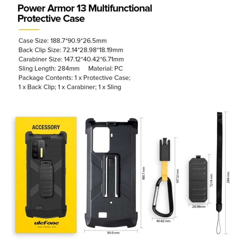 Ulefone Back Cover για Power Armor 13 (Μαύρο) Ulefone Back Cover για Power Armor 13 (Μαύρο)