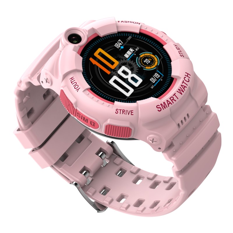 GPS Παιδικό Ρολόι GPS Υ01 4G-LTE  - Βηματομετρητής (PINK) ΕΛΛΗΝΙΚΟ ΜΕΝΟΥ WATER RESISTANT