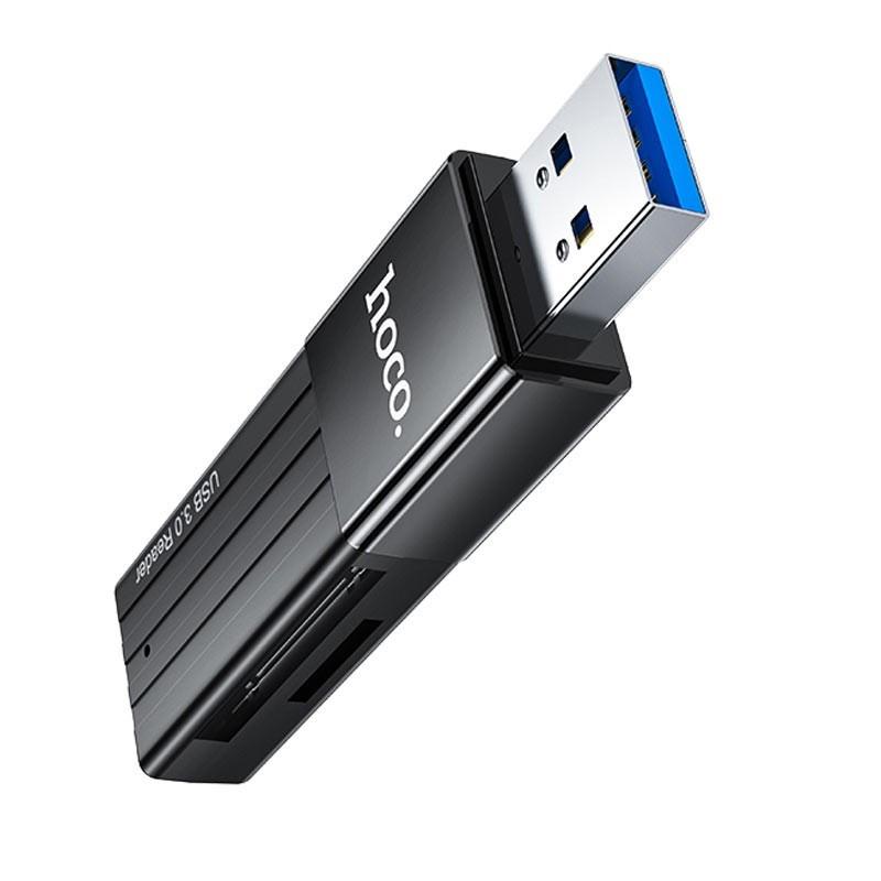Hoco HB20 Mindful 2 σε 1 USB 3.0 έως 5Gbps και 2TB για Micro SD και SD Hoco HB20 Mindful 2 σε 1 USB 3.0 έως 5Gbps και 2TB για Micro SD και SD