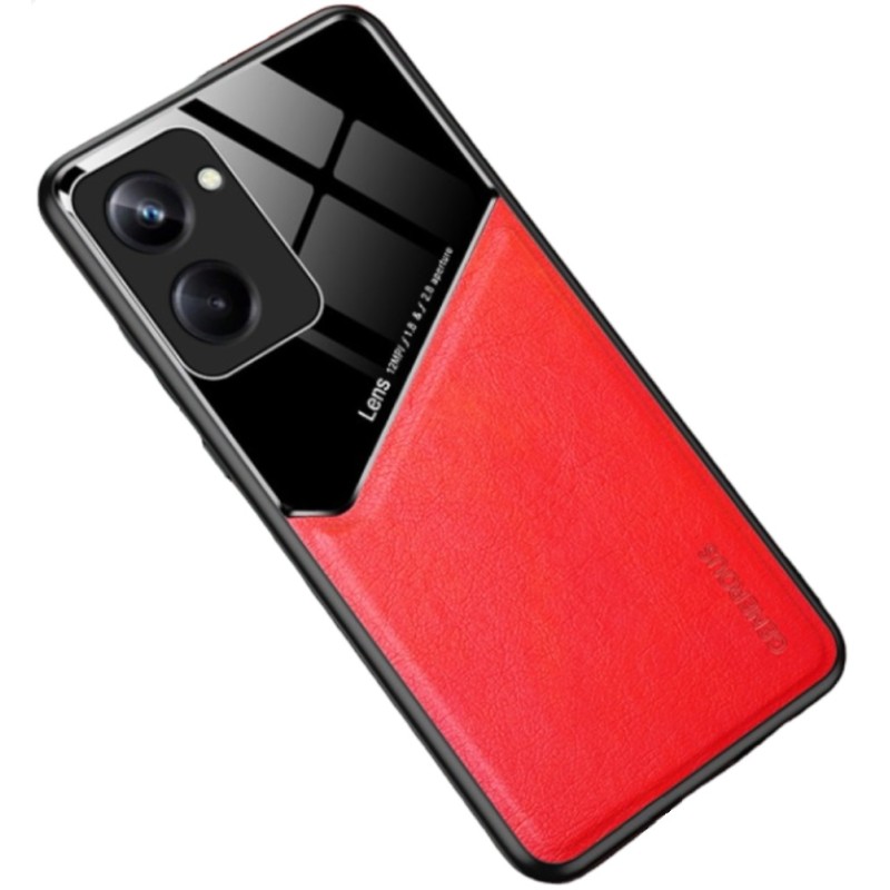 Δερμάτινη μαγνητική θήκη για Realme 10 Pro 5G PU (Red)