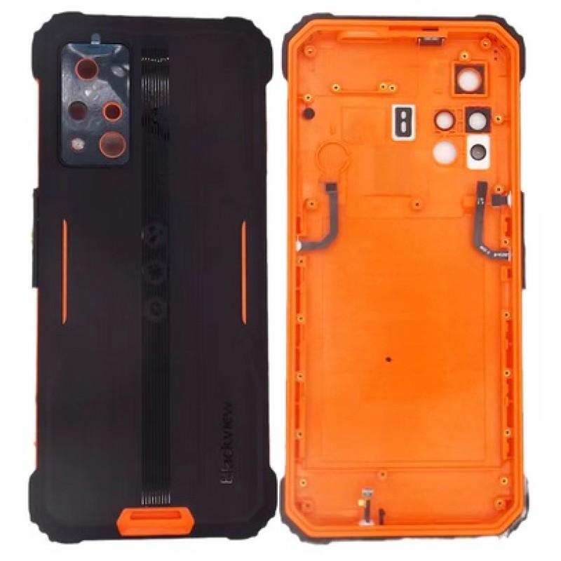 Blackview BV9200 Καπάκι Μπαταρίας Με Κουμπιά, Μικρόφωνo, Δακτυλικό Αποτύπωμα (ORANGE)