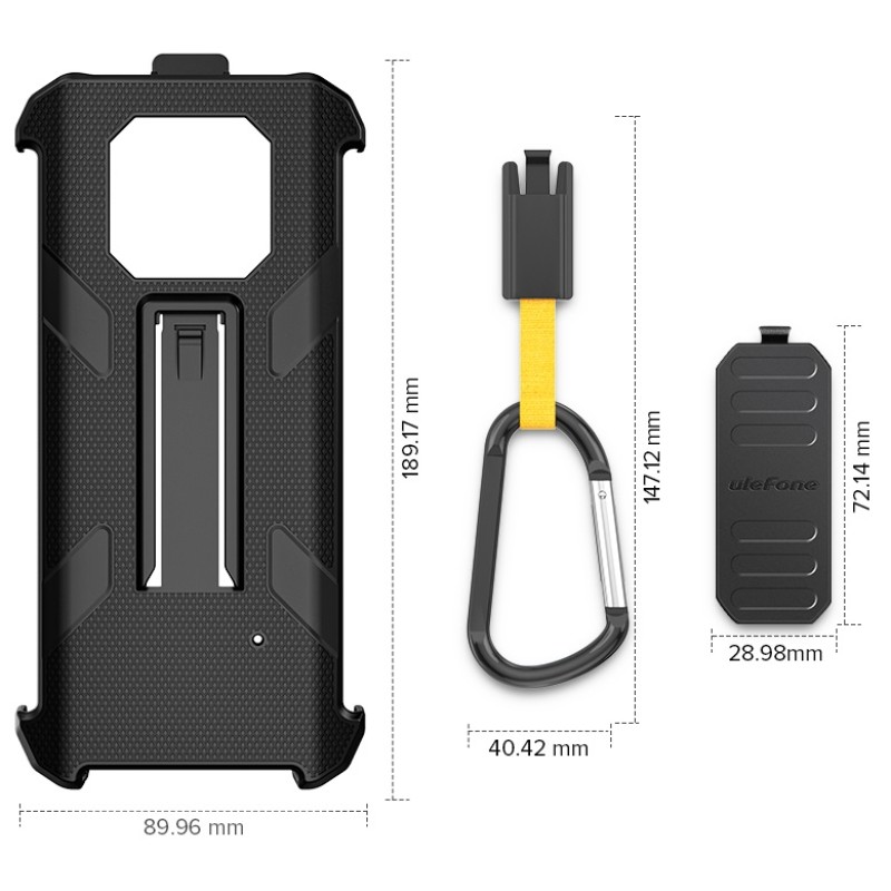 Ulefone Back Cover για Armor 22 (Μαύρο)