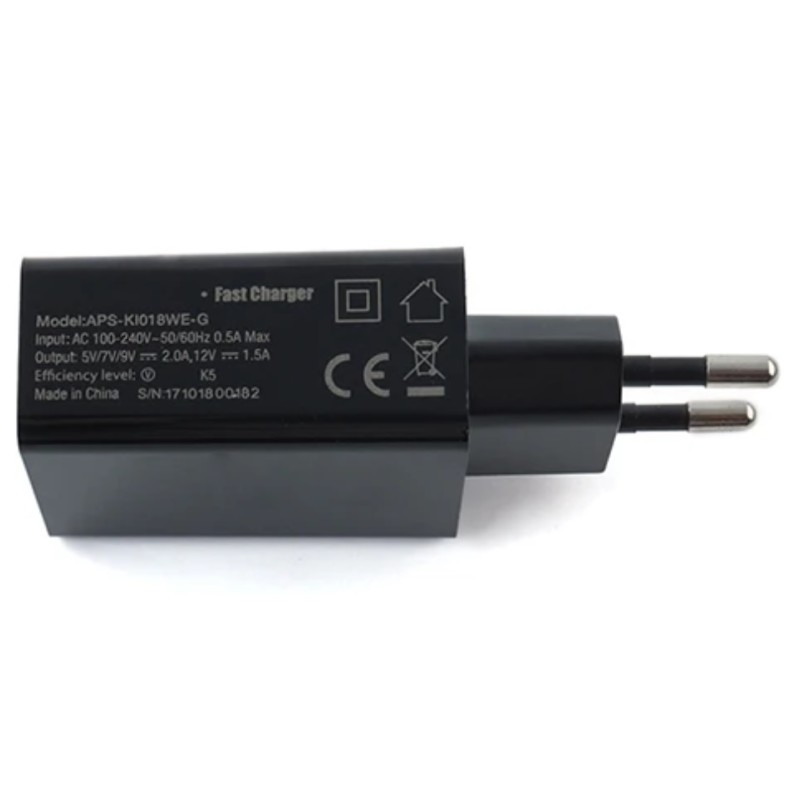 Φορτιστής Ταξιδίου USB Ulefone 18W 5V/7V/9V/12V APS-KI018WE-G-EU για Armor 6/9/9E Φορτιστής Ταξιδίου USB Ulefone 18W 5V/7V/9V/12V APS-KI018WE-G-EU για Armor 6/9/9E