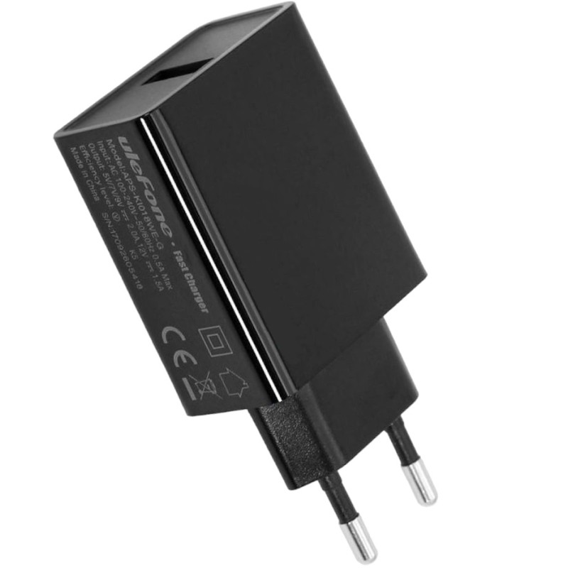 Φορτιστής Ταξιδίου USB Ulefone 18W 5V/7V/9V/12V APS-KI018WE-G-EU για Armor 6/9/9E Φορτιστής Ταξιδίου USB Ulefone 18W 5V/7V/9V/12V APS-KI018WE-G-EU για Armor 6/9/9E