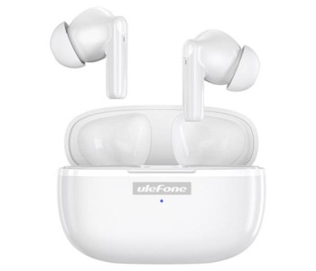 Ulefone Buds Bluetooth Handsfree Ακουστικά με Αντοχή στον Ιδρώτα και Θήκη Φόρτισης Λευκά