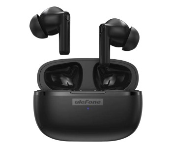 Ulefone Buds Bluetooth Handsfree Ακουστικά με Αντοχή στον Ιδρώτα και Θήκη Φόρτισης Μαύρα