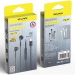 AWEI PC-7T Ακουστικά Type C 1,2m Wired in-ear headphones Μαύρο AWEI PC-7T Ακουστικά Type C 1,2m Wired in-ear headphones Μαύρο