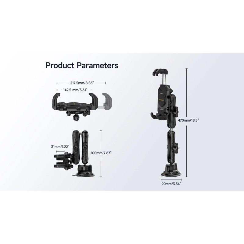 Βάση αυτοκινήτου Ulefone Armor Mount Max (BLACK) Βάση αυτοκινήτου Ulefone Armor Mount Max (BLACK)