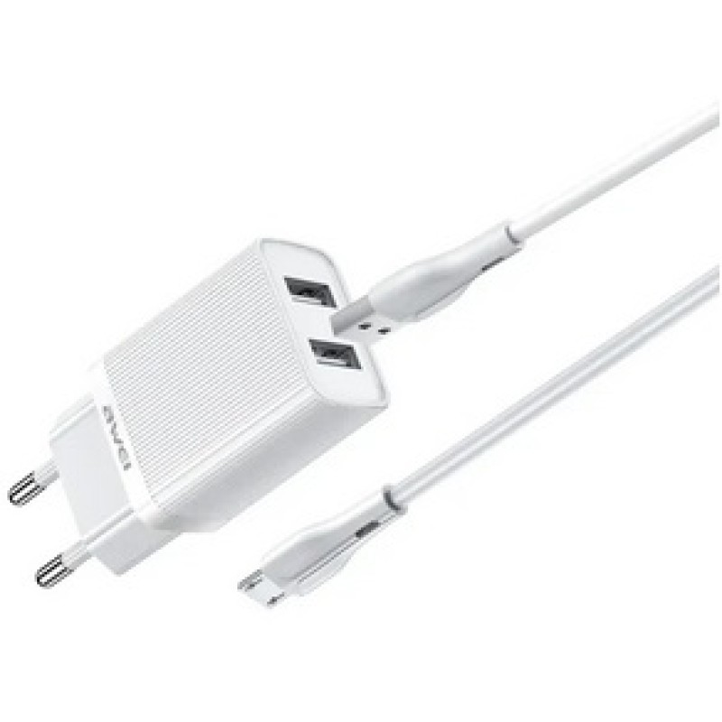 Σετ Φορτιστή και καλώδιο φόρτισης AWEI C15M-EU Micro USB 2.1A 1m Σετ Φορτιστή και καλώδιο φόρτισης AWEI C15M-EU Micro USB 2.1A 1m