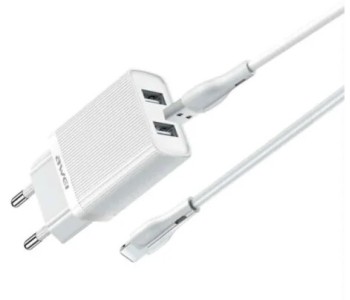 Σετ Φορτιστή και καλώδιο φόρτισης AWEI C15L-EU Lightning 2.1A 1m Σετ Φορτιστή και καλώδιο φόρτισης AWEI C15L-EU Lightning 2.1A 1m