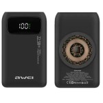 Awei P156K Magnetic Wireless Powerbank 10000mAh (BLACK)