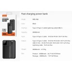 Recci RPB-P68 Power Bank 20000mAh 22.5W*2 PD20W Black Recci RPB-P68 Power Bank 20000mAh 22.5W*2 PD20W Black