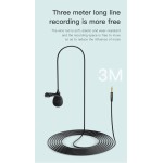 Awei MK1 Πυκνωτικό Μικρόφωνο 3.5mm Πέτου, Clip On Δημοσιογραφικό Awei MK1 Πυκνωτικό Μικρόφωνο 3.5mm Πέτου, Clip On Δημοσιογραφικό