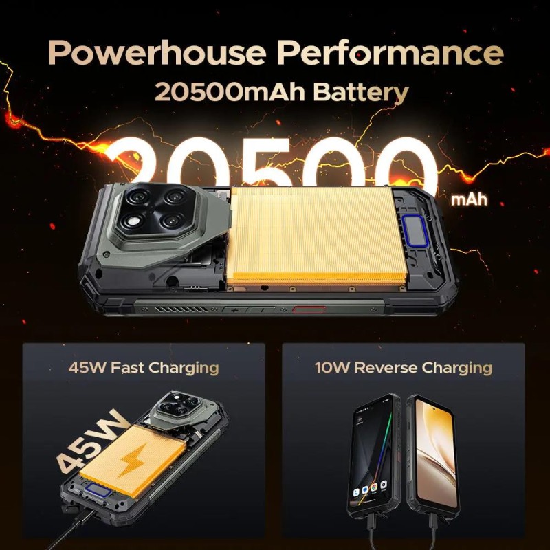 DOOGEE VMAX LR 16GB RAM 512GB ROM (MOONSHINE SILVER) 20500mAh 5G