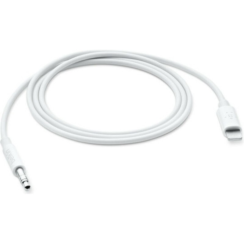 QIHANG Lightning male σε 3.5mm audio adapter cable Λευκό 1m QIHANG Lightning male σε 3.5mm audio adapter cable Λευκό 1m