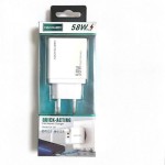 Kouvolsen CX-120 Φορτιστής με Θύρα USB-A και 2 Θύρες USB-C 58W Quick Charge 3.0 Λευκός Kouvolsen CX-120 Φορτιστής με Θύρα USB-A και 2 Θύρες USB-C 58W Quick Charge 3.0 Λευκός