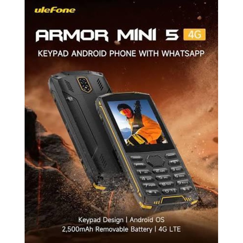 Ulefone Armor Mini 5 Dual Sim Feature Phone LTE (Black) Ulefone Armor Mini 5 Dual Sim Feature Phone LTE (Black)