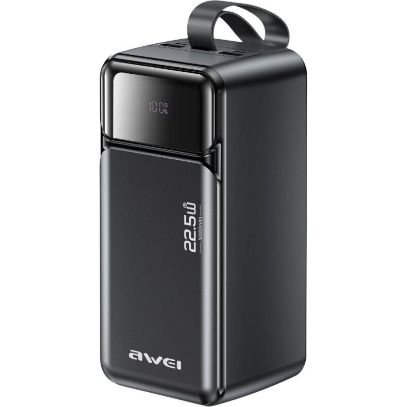 Awei PA-106 Powerbank 50.000mAh 22.5W PD – 1x USB-C + 2x USB-A Awei PA-106 Powerbank 50.000mAh 22.5W PD – 1x USB-C + 2x USB-A