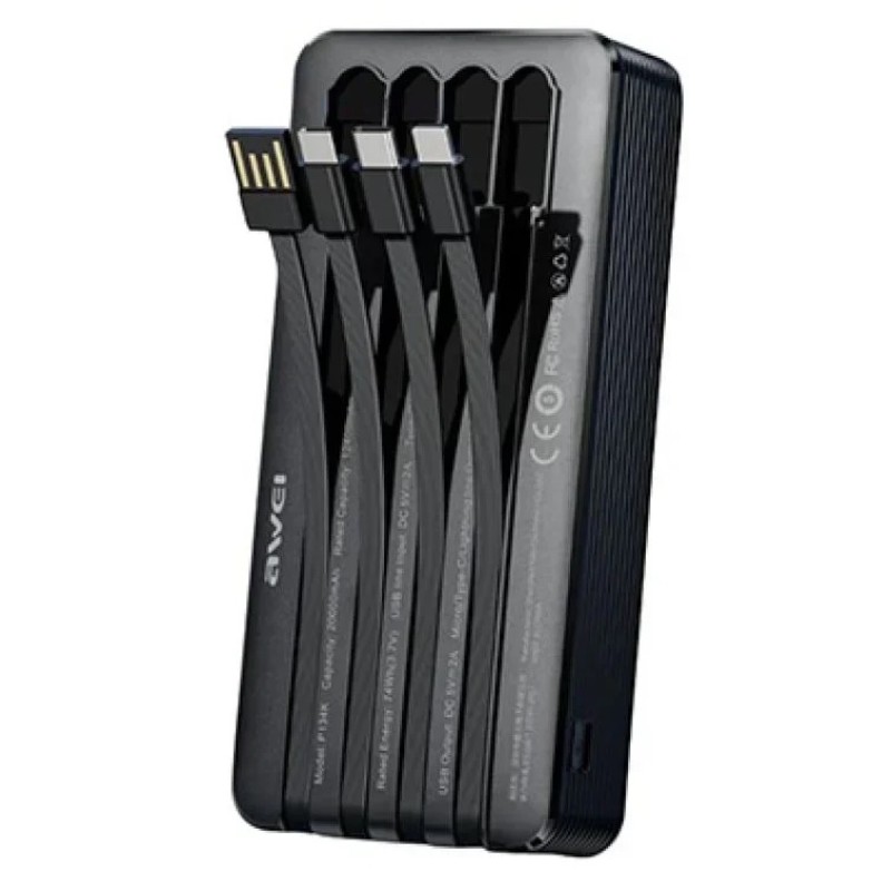Awei P134K Powerbank 20000mAh (Black) Awei P134K Powerbank 20000mAh (Black)